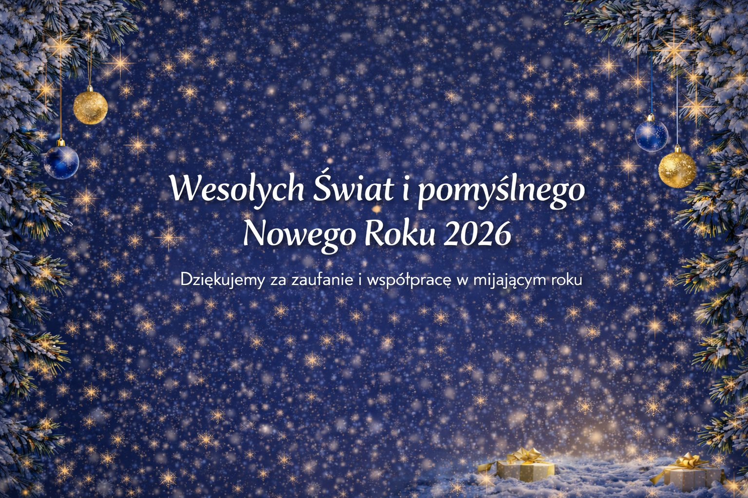 Wesołych Świąt i pomyślnego Nowego Roku 2026