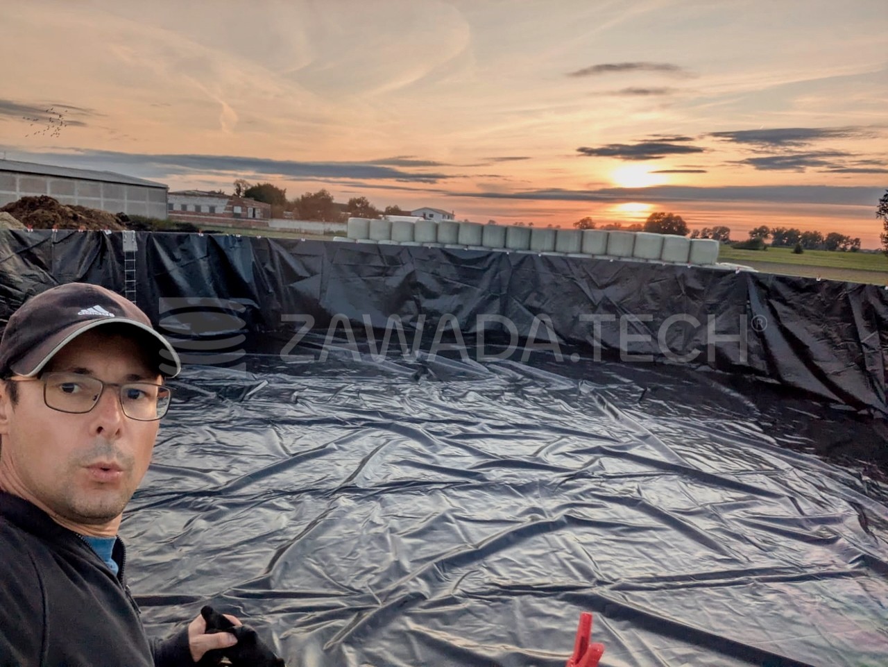 1060m³ - Ø 20.94 m x h 3.08 m - zbiornik na gnojowicę, wielkopolska