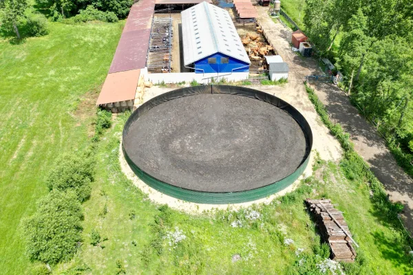 Typ zbiornika GNOJOWICA, pojemność: 2316 m3, woj. wielkopolskie. Przeznaczenie: gnojówka, gnojowica, poferment