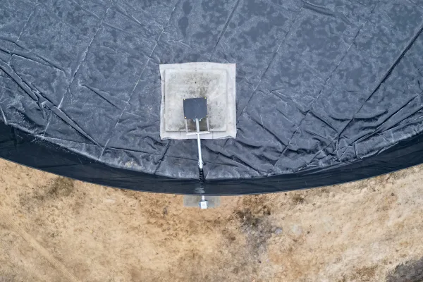 Typ zbiornika GNOJOWICA, pojemność: 2316 m3, woj. wielkopolskie. Przeznaczenie: gnojówka, gnojowica, poferment