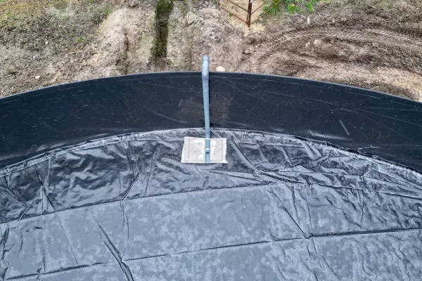 Typ zbiornika GNOJOWICA, pojemność: 2316 m3, woj. wielkopolskie. Przeznaczenie: gnojówka, gnojowica, poferment