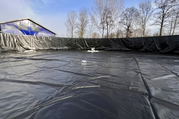 Typ zbiornika GNOJOWICA, pojemność: 2316 m3, woj. wielkopolskie. Przeznaczenie: gnojówka, gnojowica, poferment