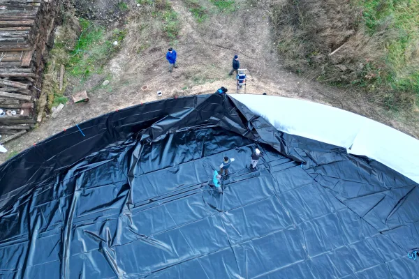 Typ zbiornika GNOJOWICA, pojemność: 2316 m3, woj. wielkopolskie. Przeznaczenie: gnojówka, gnojowica, poferment