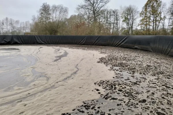 Typ zbiornika GNOJOWICA, pojemność: 2316 m3, woj. wielkopolskie. Przeznaczenie: gnojówka, gnojowica, poferment