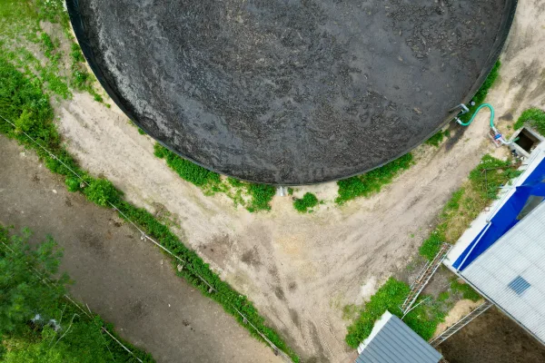 Typ zbiornika GNOJOWICA, pojemność: 2316 m3, woj. wielkopolskie. Przeznaczenie: gnojówka, gnojowica, poferment