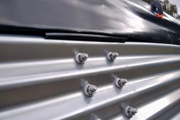 Typ zbiornika STANDARD, pojemność: 579 m3, woj. małopolskie. Przeznaczenie: woda deszczowa, gruntowa