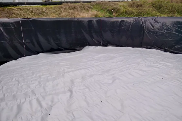 Typ zbiornika STANDARD, pojemność: 579 m3, woj. małopolskie. Przeznaczenie: woda deszczowa, gruntowa