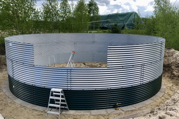 Typ zbiornika STANDARD, pojemność: 120 m3, woj. opolskie