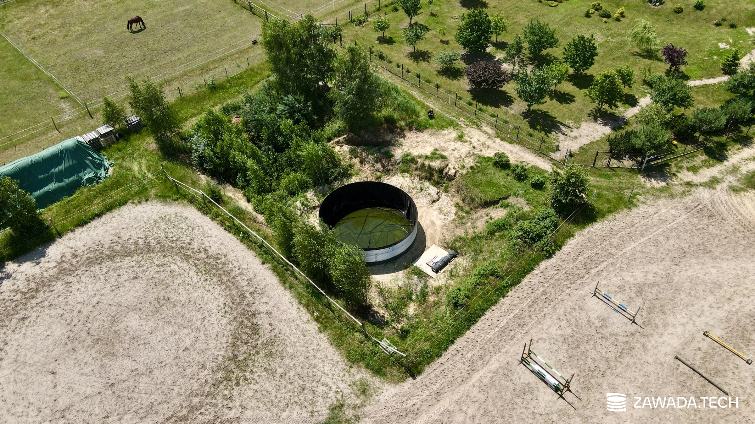 Typ zbiornika STANDARD, pojemność: 120 m3, woj. opolskie