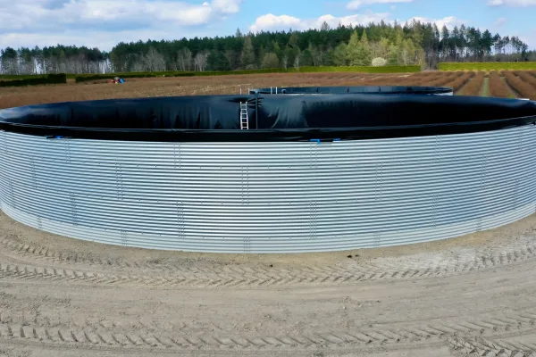 Typ zbiornika STANDARD, pojemność: 966 m3, woj. lubelskie