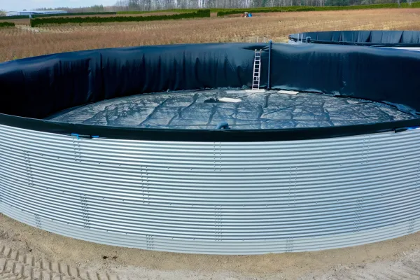 Typ zbiornika STANDARD, pojemność: 966 m3, woj. lubelskie