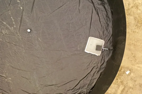 Typ zbiornika GNOJOWICA, pojemność: 1826 m3, woj. wielkopolskie. Przeznaczenie: gnojówka, gnojowica, poferment