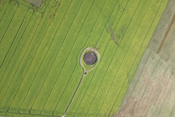 Typ zbiornika GNOJOWICA, pojemność: 1826 m3, woj. wielkopolskie. Przeznaczenie: gnojówka, gnojowica, poferment