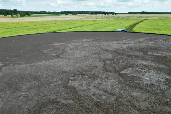 Typ zbiornika GNOJOWICA, pojemność: 1826 m3, woj. wielkopolskie. Przeznaczenie: gnojówka, gnojowica, poferment