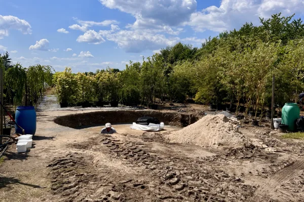 Typ zbiornika STANDARD, pojemność: 54 m3, woj. świętokrzyskie. Przeznaczenie: woda deszczowa, gruntowa