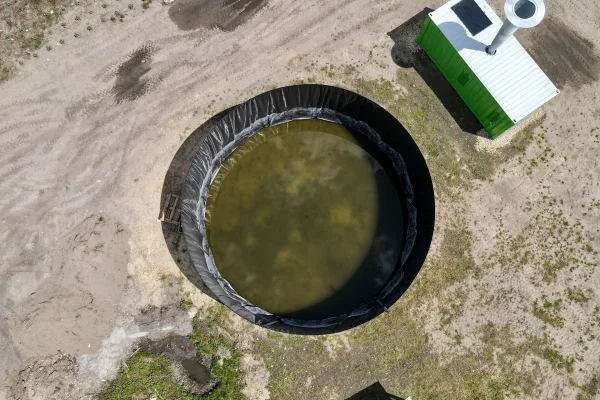 Typ zbiornika STANDARD, pojemność: 303 m3, woj. śląskie. Przeznaczenie: woda deszczowa, gruntowa