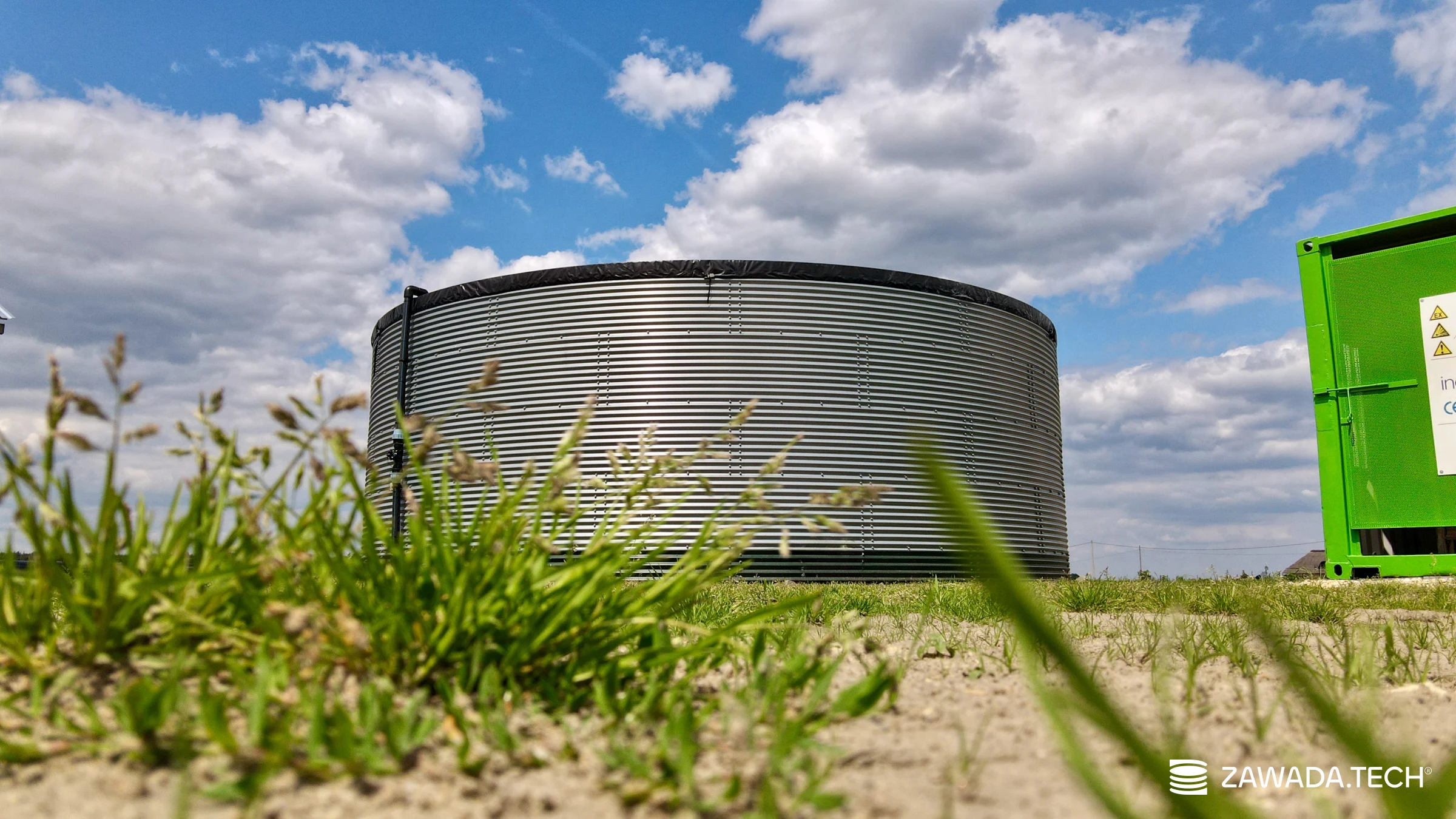 Typ zbiornika STANDARD, pojemność: 303 m3, woj. śląskie. Przeznaczenie: woda deszczowa, gruntowa