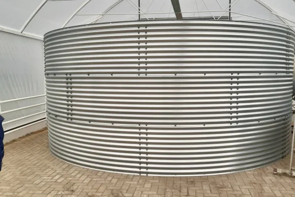 Typ zbiornika STANDARD, pojemność: 72 m3, woj. wielkopolskie. Przeznaczenie: woda deszczowa, gruntowa