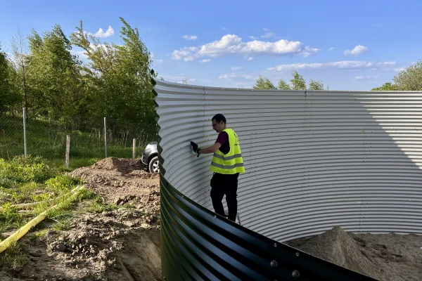 Typ zbiornika STANDARD, pojemność: 162 m3, woj. podkarpackie