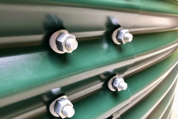 Typ zbiornika STANDARD, pojemność: 122 m3, woj. śląskie. Przeznaczenie: woda deszczowa, gruntowa