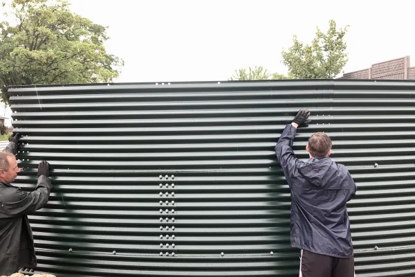 Typ zbiornika STANDARD, pojemność: 586 m3, woj. mazowieckie. Przeznaczenie: popłuczyny z mycia warzyw w zakładzie produkcyjnym