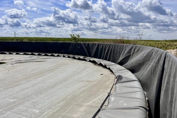 Typ zbiornika GNOJOWICA, pojemność: 338 m3, woj. opolskie. Przeznaczenie: gnojówka, gnojowica, poferment