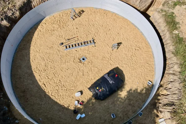 Typ zbiornika GNOJOWICA, pojemność: 338 m3, woj. opolskie. Przeznaczenie: gnojówka, gnojowica, poferment