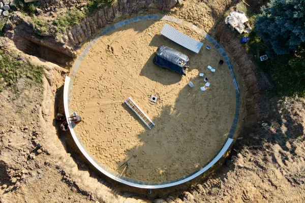 Typ zbiornika GNOJOWICA, pojemność: 338 m3, woj. opolskie. Przeznaczenie: gnojówka, gnojowica, poferment