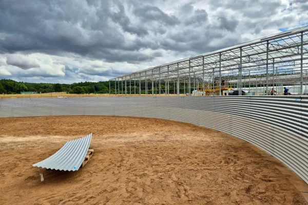 Typ zbiornika STANDARD, pojemność: 944 m3, woj. zachodniopomorskie. Przeznaczenie: woda deszczowa, gruntowa