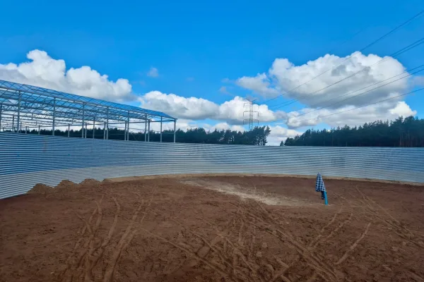 Typ zbiornika STANDARD, pojemność: 944 m3, woj. zachodniopomorskie. Przeznaczenie: woda deszczowa, gruntowa