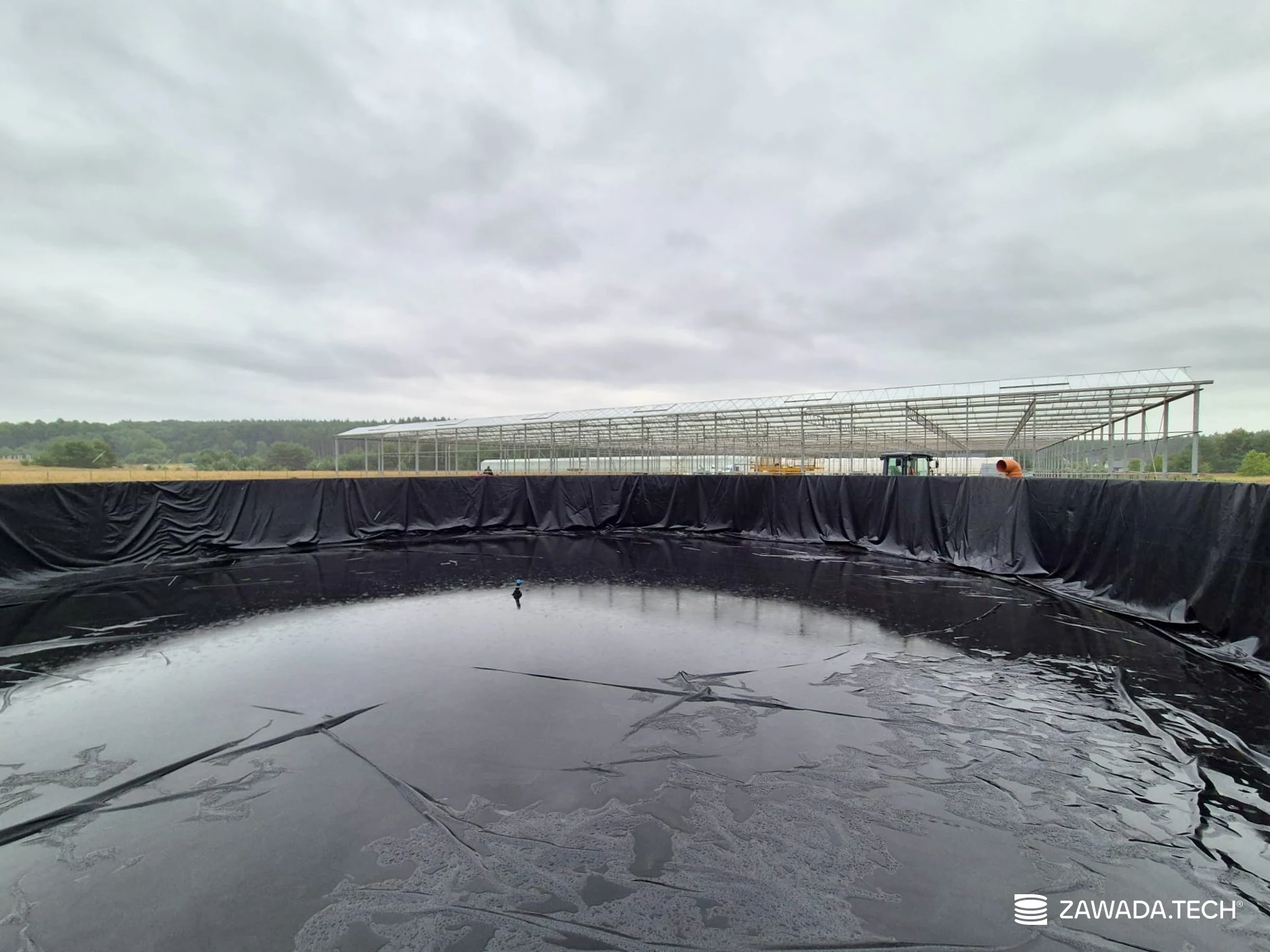 Typ zbiornika STANDARD, pojemność: 944 m3, woj. zachodniopomorskie. Przeznaczenie: woda deszczowa, gruntowa