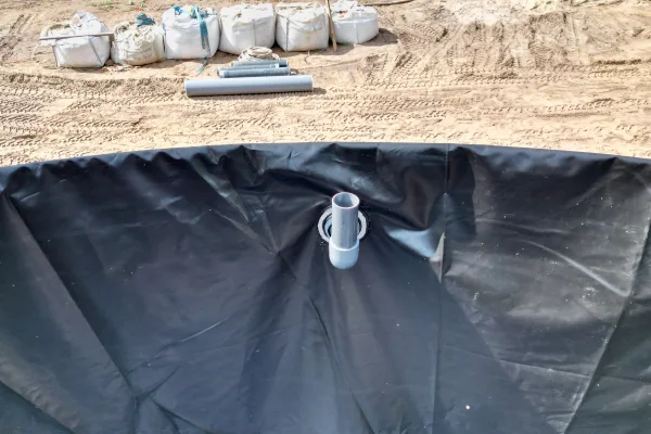 Typ zbiornika STANDARD, pojemność: 200 m3, woj. mazowieckie. Przeznaczenie: woda deszczowa, gruntowa