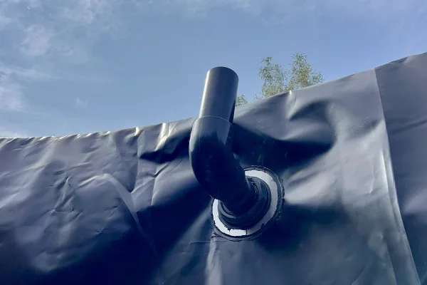 Typ zbiornika STANDARD, pojemność: 200 m3, woj. mazowieckie. Przeznaczenie: woda deszczowa, gruntowa