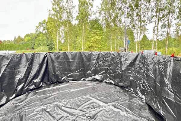 Typ zbiornika STANDARD, pojemność: 200 m3, woj. mazowieckie. Przeznaczenie: woda deszczowa, gruntowa