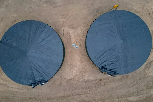 Typ zbiornika STANDARD, pojemność: 200 m3, woj. mazowieckie. Przeznaczenie: woda deszczowa, gruntowa