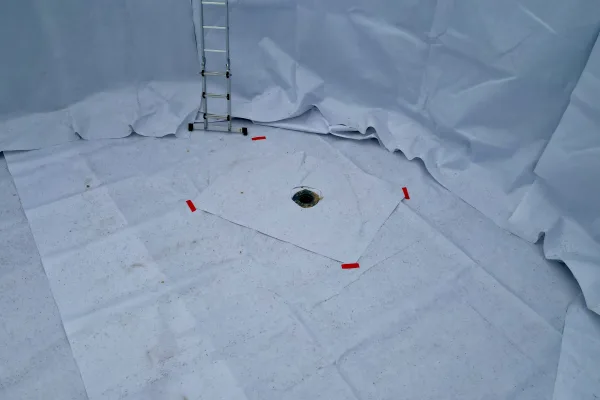 Typ zbiornika STANDARD, pojemność: 200 m3, woj. mazowieckie. Przeznaczenie: woda deszczowa, gruntowa