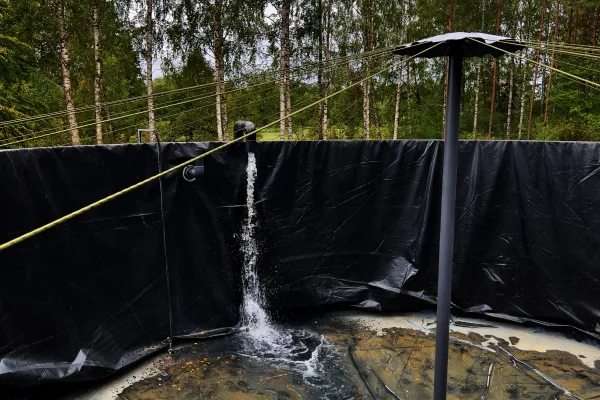 Typ zbiornika STANDARD, pojemność: 200 m3, woj. mazowieckie. Przeznaczenie: woda deszczowa, gruntowa