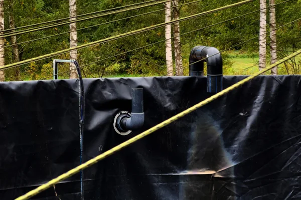 Typ zbiornika STANDARD, pojemność: 200 m3, woj. mazowieckie. Przeznaczenie: woda deszczowa, gruntowa