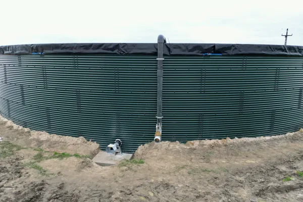 Typ zbiornika GNOJOWICA, pojemność: 1443 m3, woj. wielkopolskie. Przeznaczenie: gnojówka, gnojowica, poferment