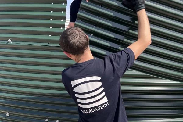 Typ zbiornika STANDARD, pojemność: 90 m3, woj. wielkopolskie. Przeznaczenie: woda deszczowa, gruntowa, technologiczna, PPOŻ