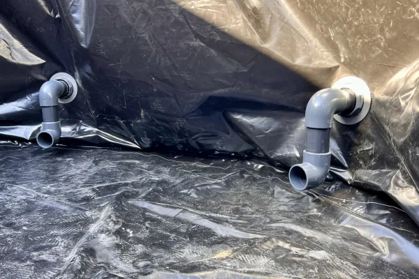 Typ zbiornika STANDARD, pojemność: 90 m3, woj. wielkopolskie. Przeznaczenie: woda deszczowa, gruntowa, technologiczna, PPOŻ