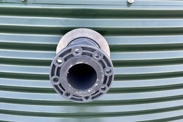 Typ zbiornika STANDARD, pojemność: 90 m3, woj. wielkopolskie. Przeznaczenie: woda deszczowa, gruntowa, technologiczna, PPOŻ