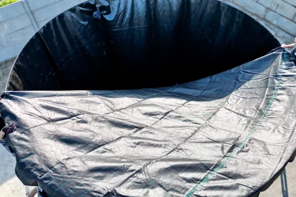 Typ zbiornika STANDARD, pojemność: 90 m3, woj. wielkopolskie. Przeznaczenie: woda deszczowa, gruntowa, technologiczna, PPOŻ