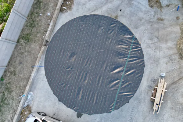 Typ zbiornika STANDARD, pojemność: 90 m3, woj. wielkopolskie. Przeznaczenie: woda deszczowa, gruntowa, technologiczna, PPOŻ