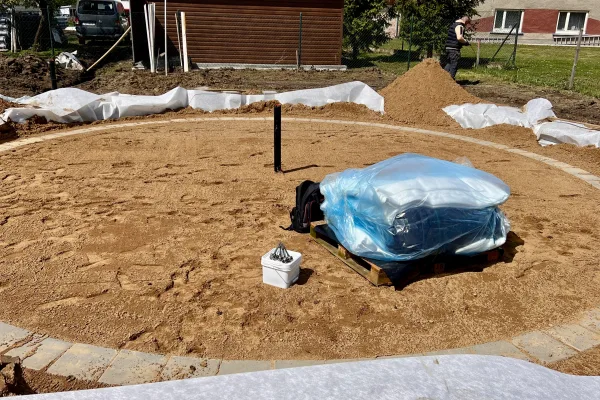 Typ zbiornika STANDARD, pojemność: 162 m3. Przeznaczenie: woda deszczowa, gruntowa