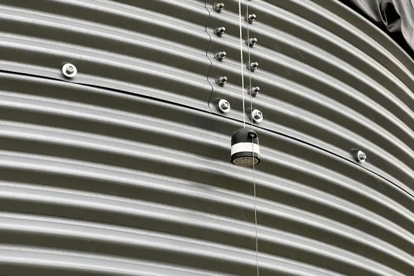 Typ zbiornika STANDARD, pojemność: 75 m3, woj. opolskie. Przeznaczenie: woda deszczowa, gruntowa