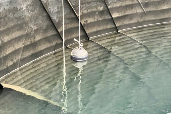 Typ zbiornika STANDARD, pojemność: 75 m3, woj. opolskie. Przeznaczenie: woda deszczowa, gruntowa