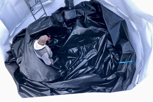 Typ zbiornika STANDARD, pojemność: 75 m3, woj. opolskie. Przeznaczenie: woda deszczowa, gruntowa