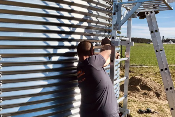 Typ zbiornika STANDARD, pojemność: 75 m3, woj. opolskie. Przeznaczenie: woda deszczowa, gruntowa