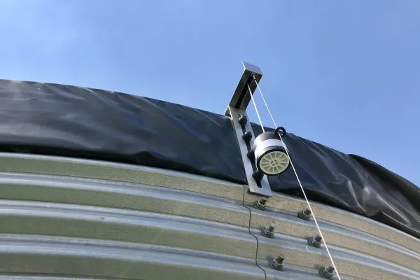 Typ zbiornika STANDARD, pojemność: 75 m3, woj. opolskie. Przeznaczenie: woda deszczowa, gruntowa